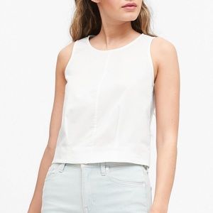 Banana Republic Poplin Cropped Shell